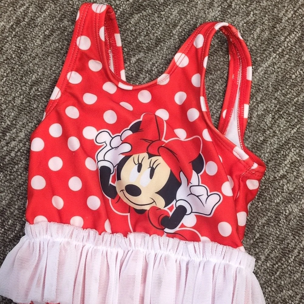 Disney Baby Minnie Mouse Polka Dot One Piece‎ Swim Suit Size 3-6 Months